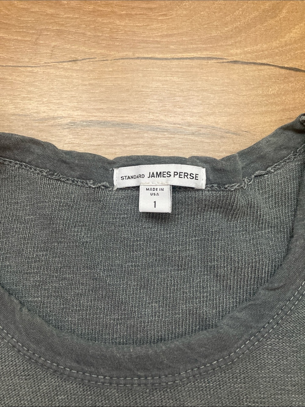 James Perse Inside Out Raglan Long Sleeve Tee - Picture 4 of 9